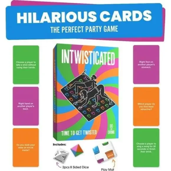 Do or Drink Intwisticated - Fun Adult Party Games with Twists and Tangles - Picture 2 of 8